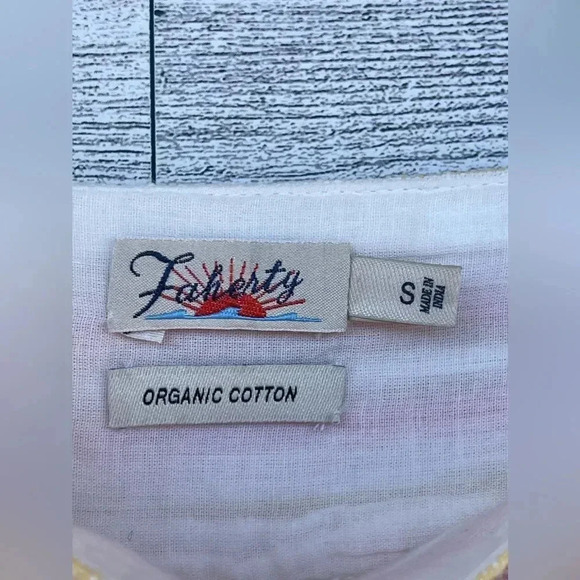 Faherty Hailee Organic Cotton Jacquard Minidress Size small - Picture 7 of 12